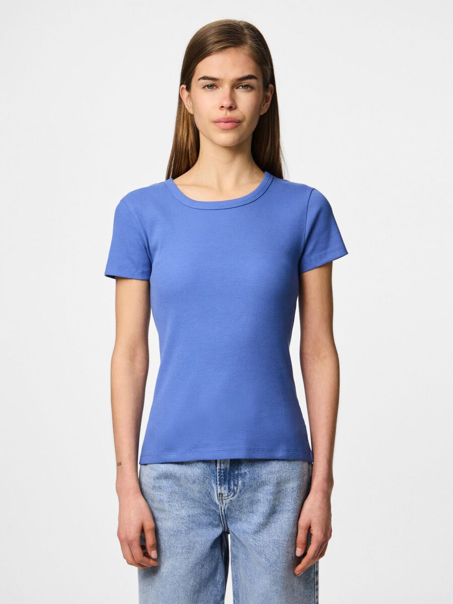 Pieces PCMAY RIBBED T-SHIRT, Riverside, highres - 17154483_Riverside_003.jpg