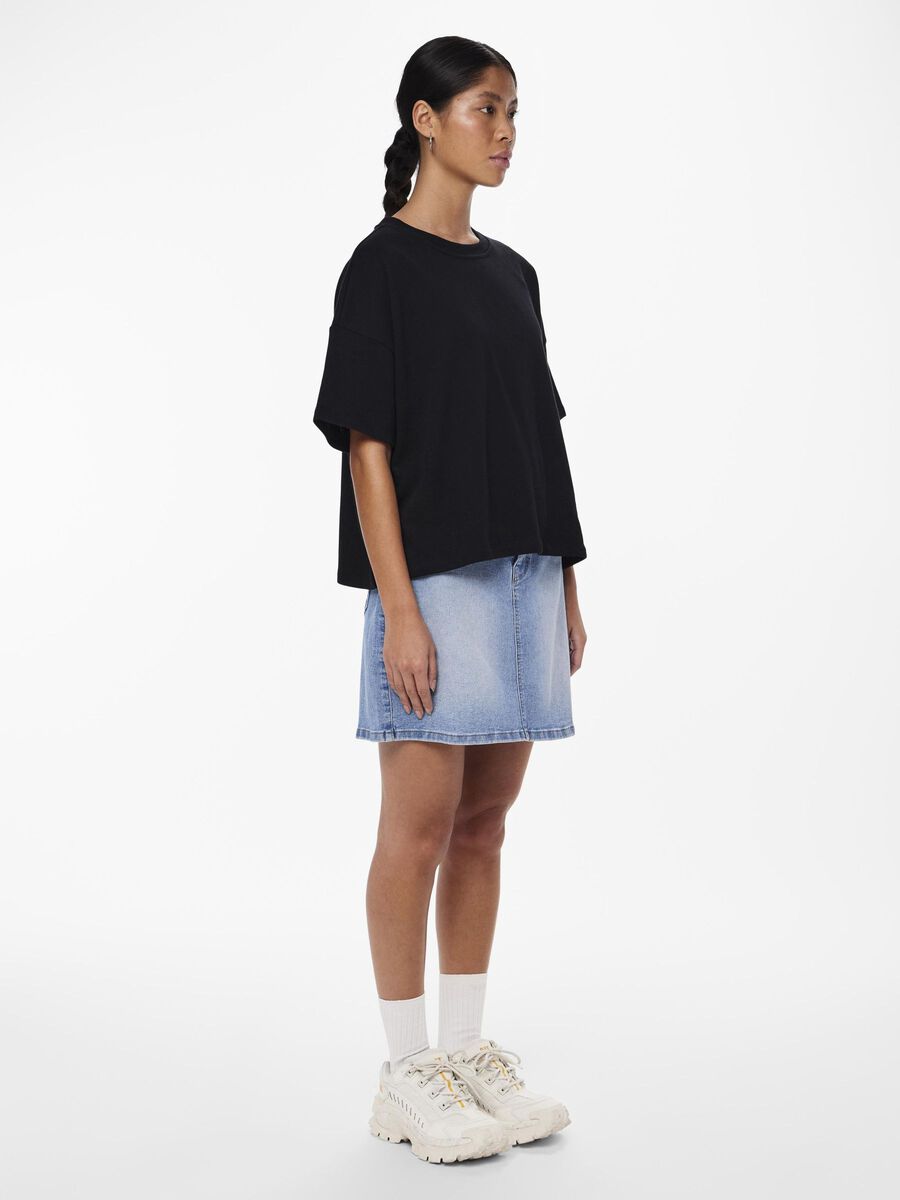Carousel image - TOP DE MANGA CORTA, Black | 3