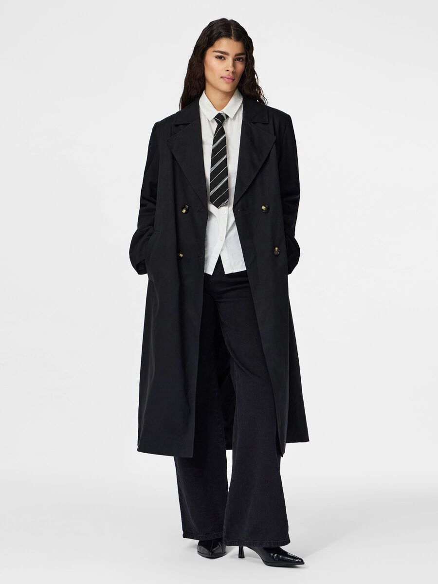 Product carousel image - PCSCARLETT TRENCHCOAT, Black | 1