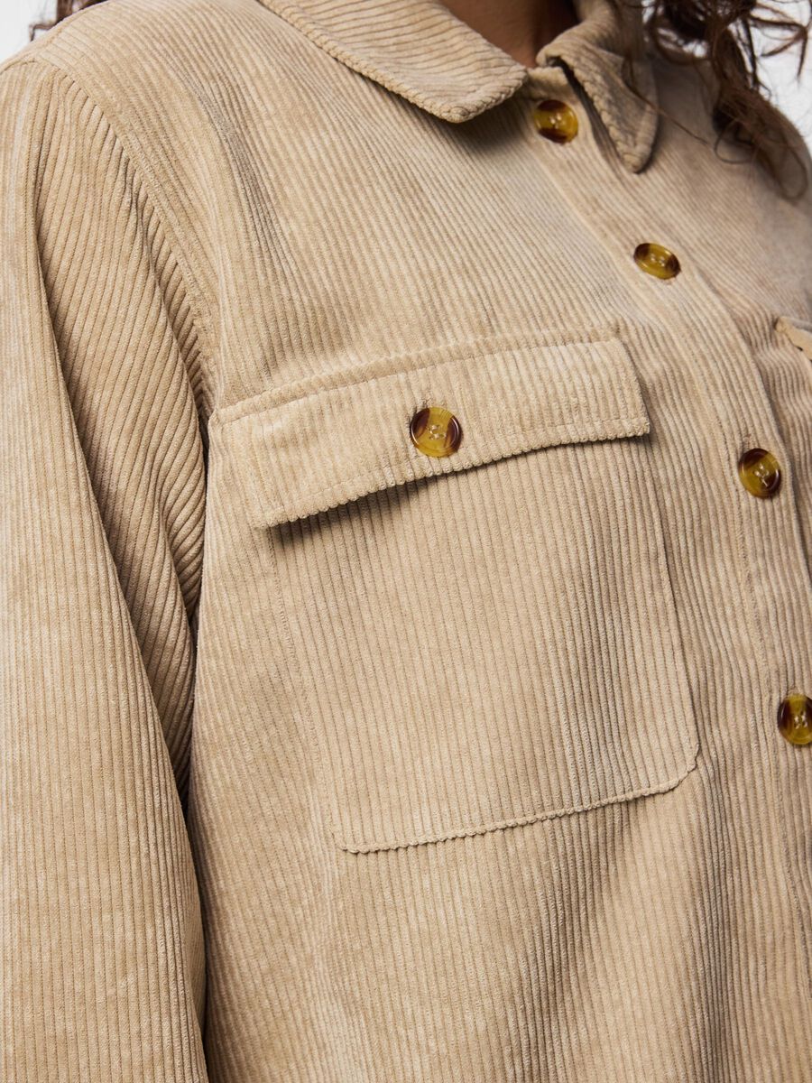 Carousel image - PCEFFI CORDUROY  SHIRT, White Pepper | 6