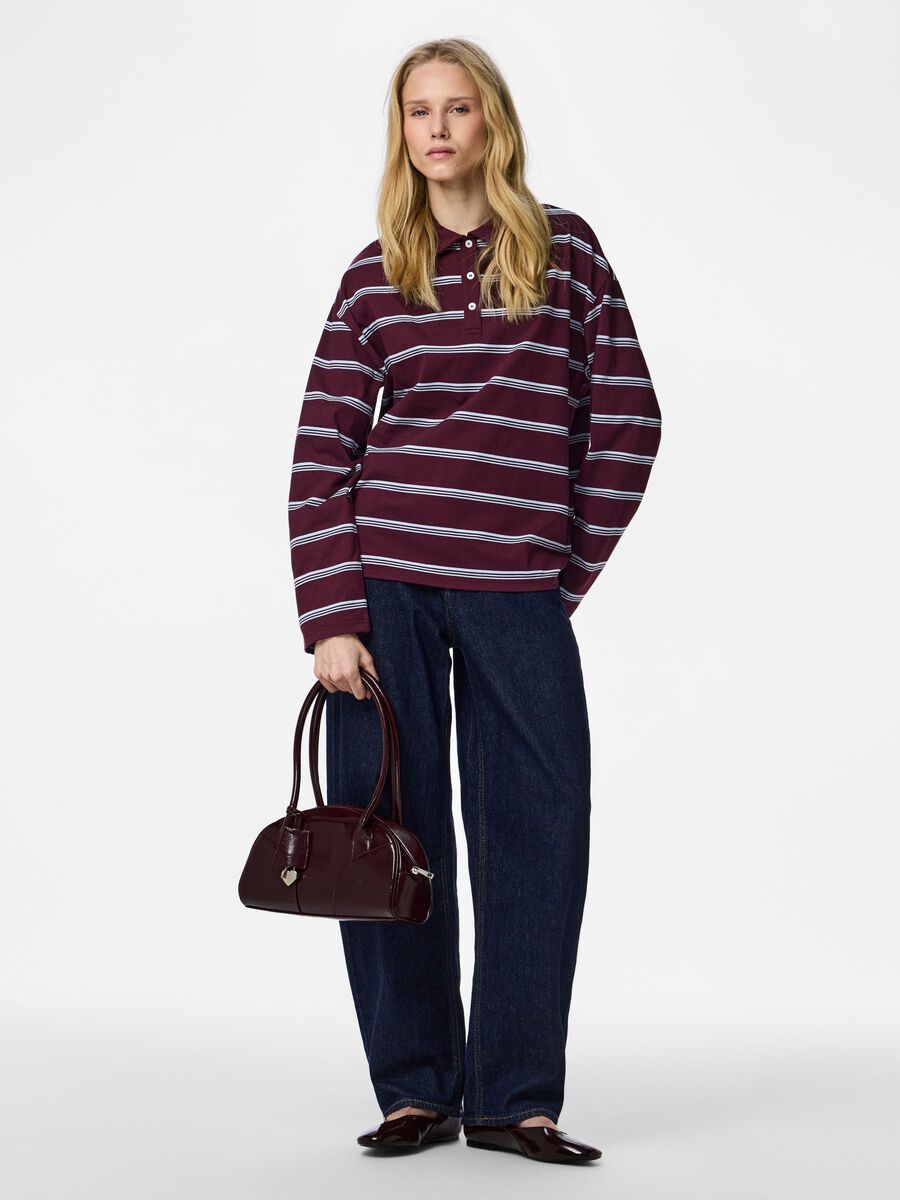 Product carousel image - PCSADIE LONG-SLEEVED POLO, Winetasting | 1