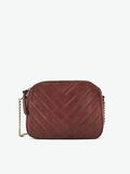 Pieces LEATHER CROSSBODY BAG, Rust, highres - 17107598_Rust_001.jpg