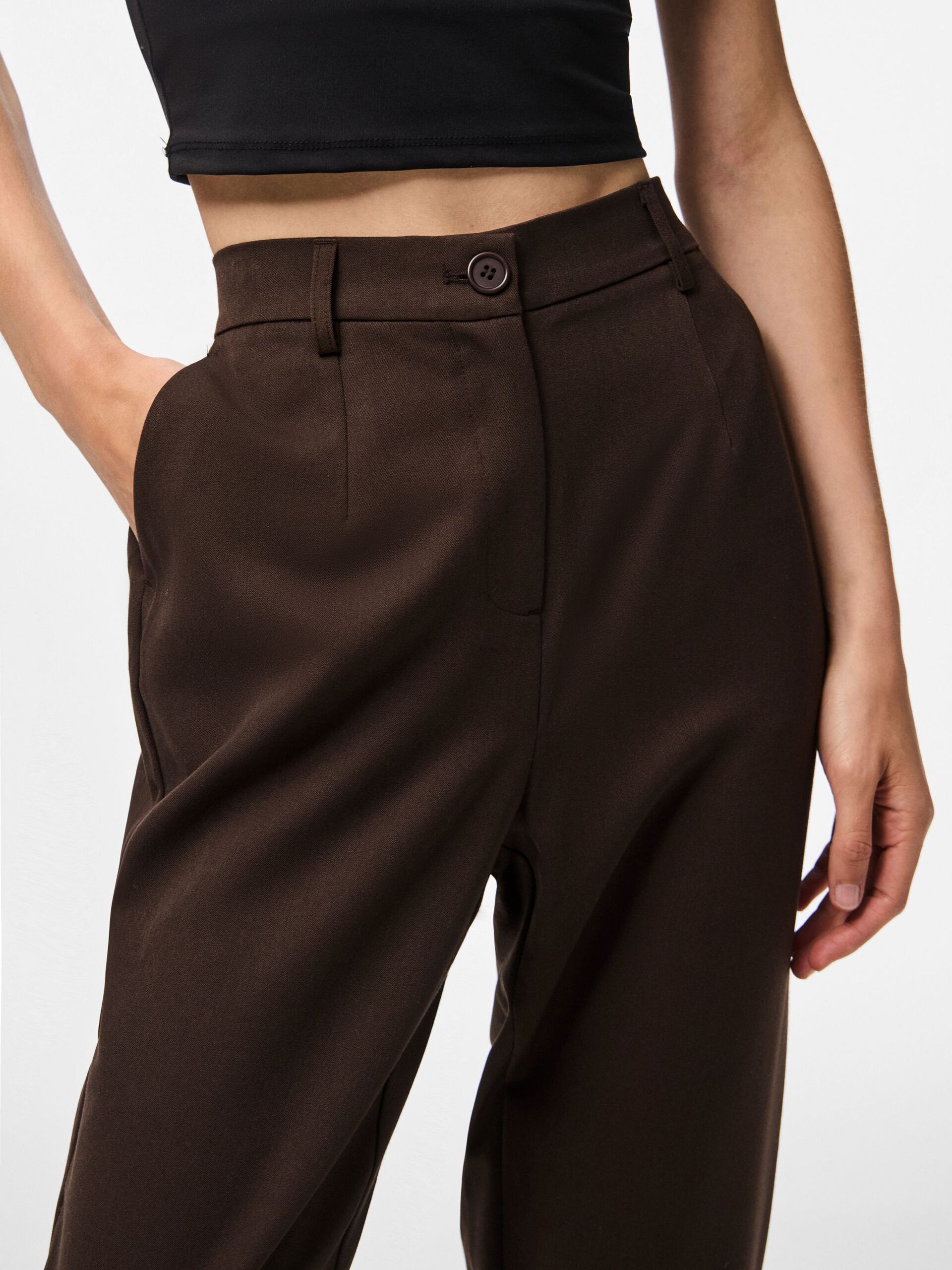 Carousel image - PCKAMIL KNÖCHELLANGE HOSE, Hot Fudge | 4