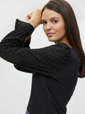 Pieces BRODERIE ANGLAISE-PRYDD LÅNGÄRMAD BLUS, Black, highres - 17112716_Black_006.jpg