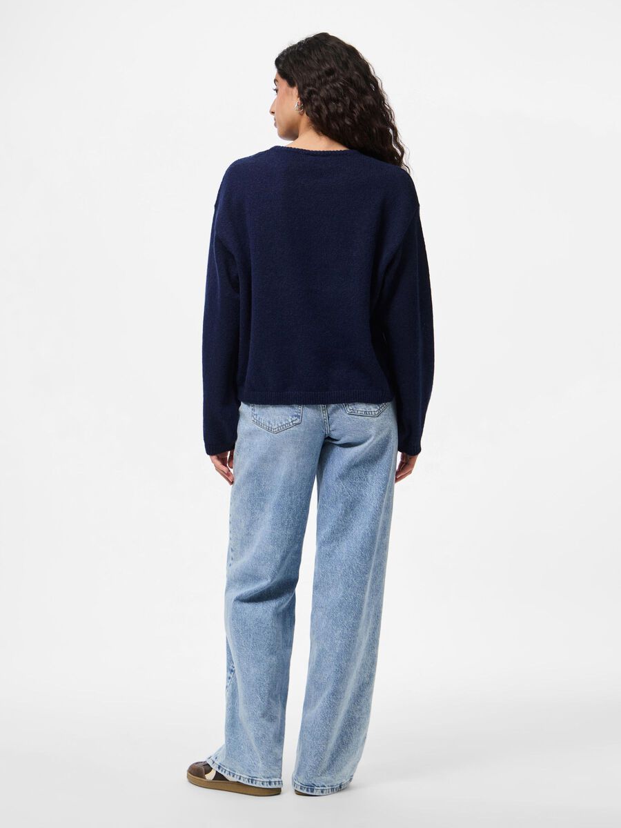 Pieces PCIDA PULL EN MAILLE, Maritime Blue, highres - 17157588_MaritimeBlue_004.jpg