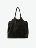 Pieces RECHTECKIGER WILDLEDER SHOPPER, Black, highres - 17101814_Black_001.jpg