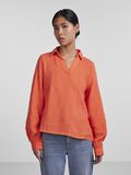 Pieces PCSTINA LONG SLEEVED TOP, Hot Coral, highres - 17129385_HotCoral_003.jpg