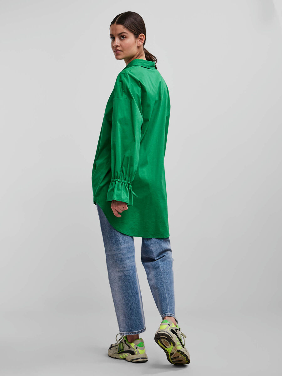 Pieces OVERSIZE SKJORTE, Simply Green, highres - 17114846_SimplyGreen_004.jpg