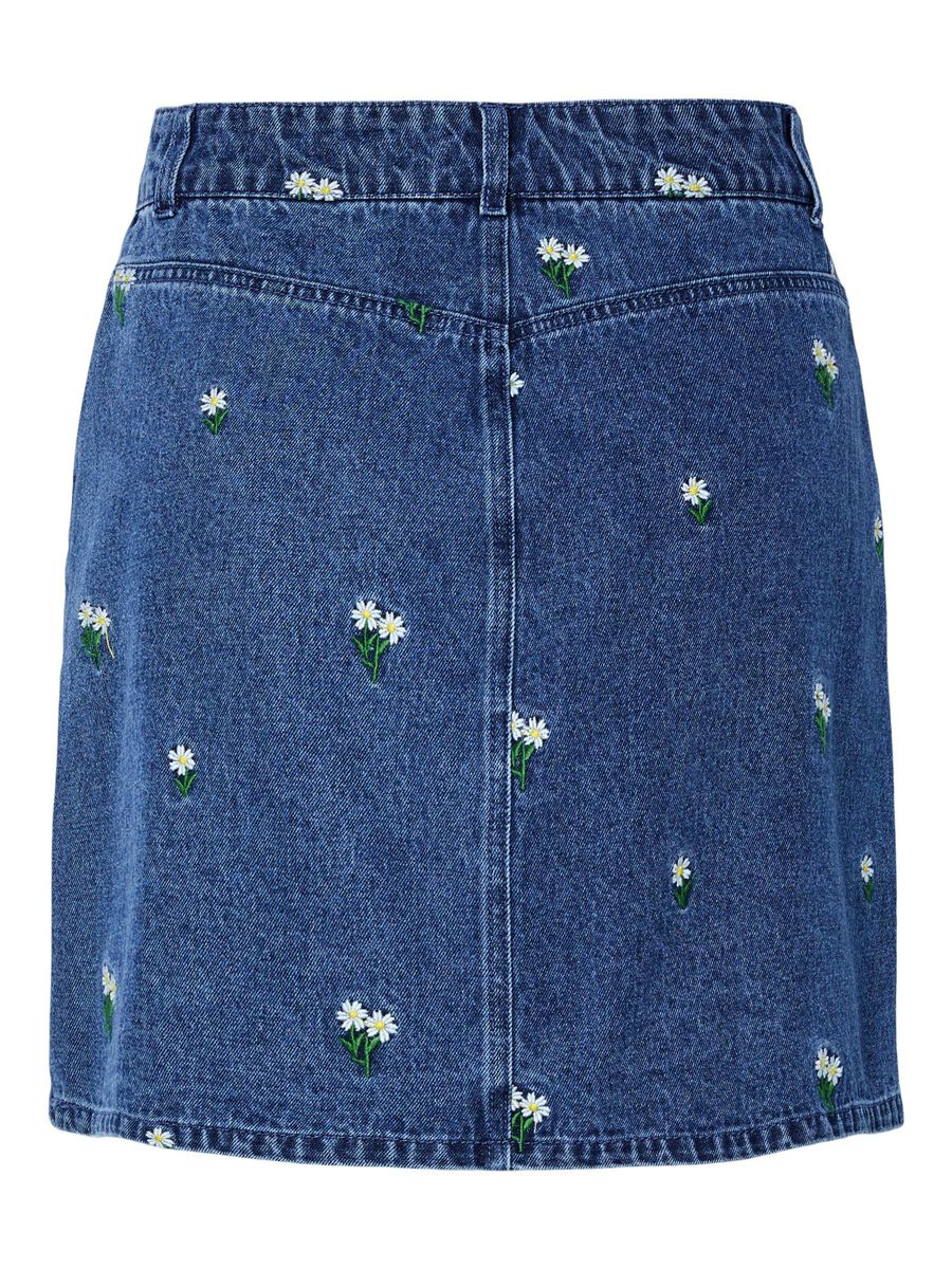 Pieces PCFREIA HW MINI JEANSROCK, Medium Blue Denim, highres - 17161257_MediumBlueDenim_1222180_002.jpg
