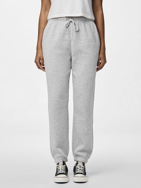 Pieces PCCHILLI SWEATPANTS, Light Grey Melange, highres - 17113436_LightGreyMelange_003.jpg