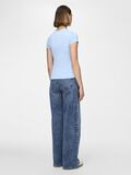 Pieces PCFYLLA NYLON TOP MED KORTE ÆRMER, Airy Blue, highres - 17157916_AiryBlue_004.jpg