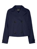 Product image thumbnail - PCSCARLETT SHORT TRENCHCOAT, Maritime Blue | 6