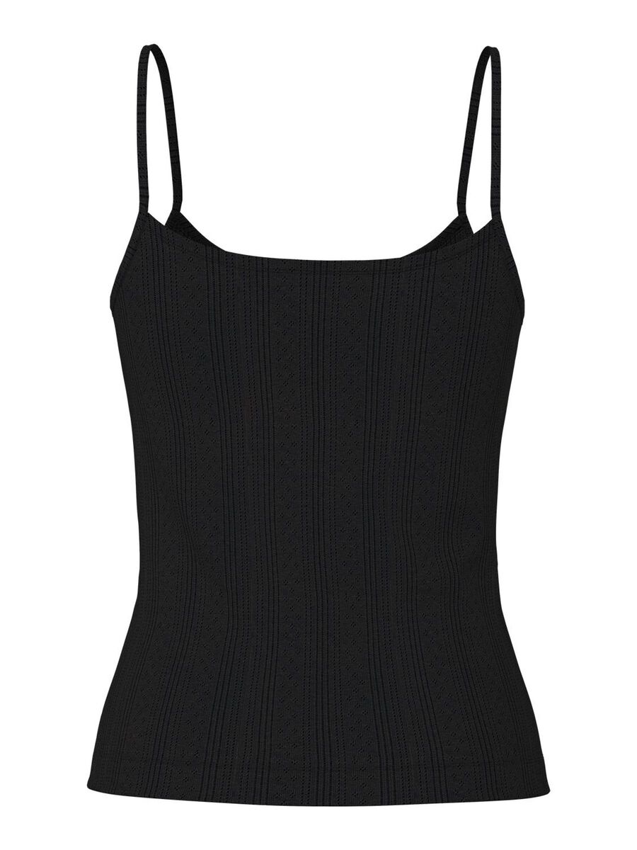 Product carousel image - PCMARIE POINTELLE SINGLET, Black | 2