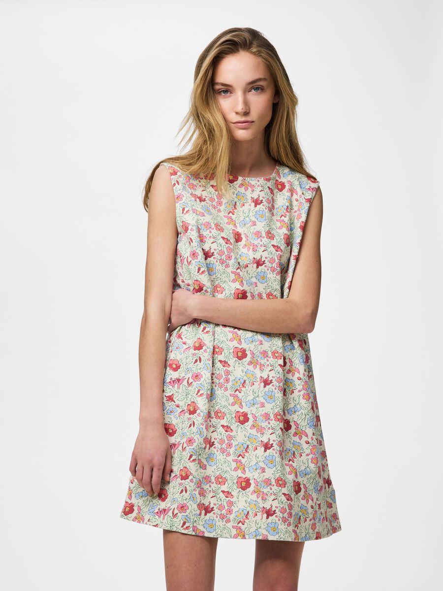 Carousel image - PCSALUME MINI DENIM DRESS, Birch | 6