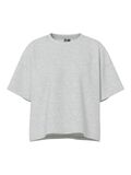Pieces   PCCHILLI OVERSIZE FIT KORTÄRMAD TOPP, Light Grey Melange, highres - 17118870_LightGreyMelange_001.jpg