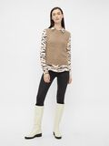 Pieces KNITTED SWEATER VEST, Tannin, highres - 17116811_Tannin_005.jpg