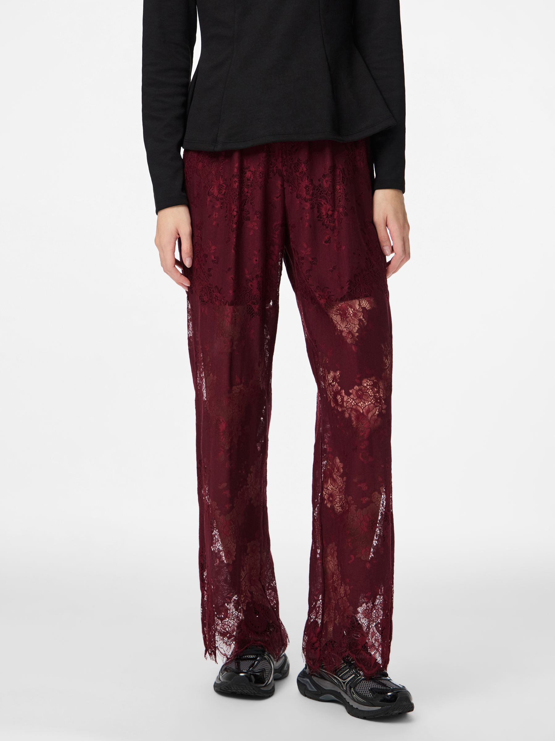 THEREDTHREAD layered sweat pants lace 【公式通販】