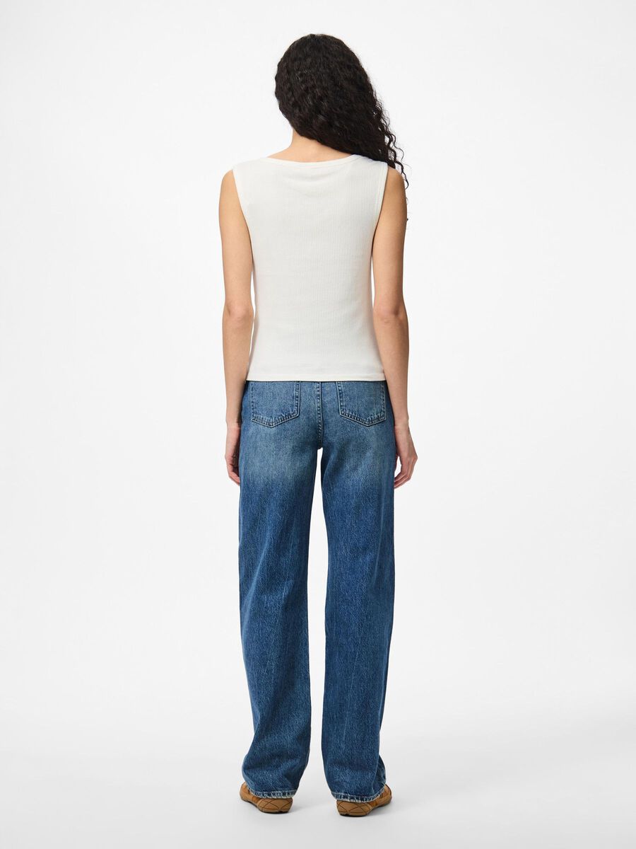 Pieces PCKITTE SLEEVELESS TOP, Coconut Milk, highres - 17163782_CoconutMilk_004.jpg