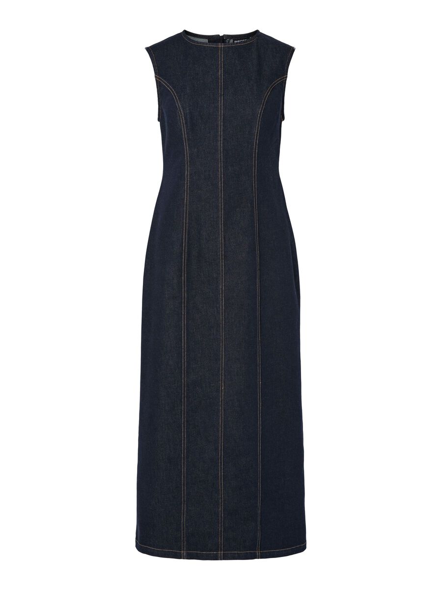 Product carousel image - PCFRANNA DENIM MIDI DRESS, Dark Blue Denim | 1