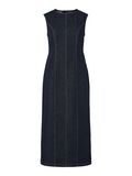 Product image thumbnail - PCFRANNA DENIM MIDI DRESS, Dark Blue Denim | 1