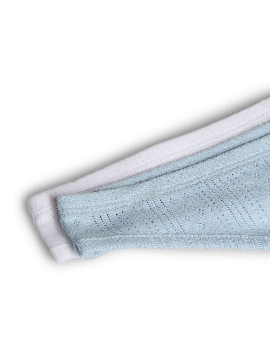 Carousel image - PCMARIE POINTELLE 2-PACK  THONG, Bright White | 3