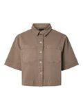 Product image thumbnail - PCSALUME KURZARMHEMD, Taupe Gray | 1