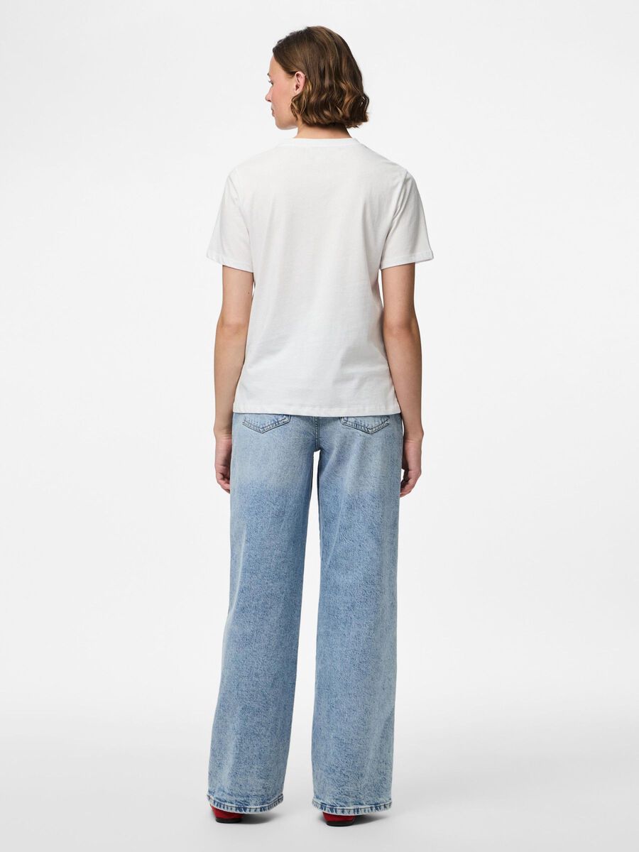Pieces T-SHIRT, Bright White, highres - 17163247_BrightWhite_1245762_004.jpg