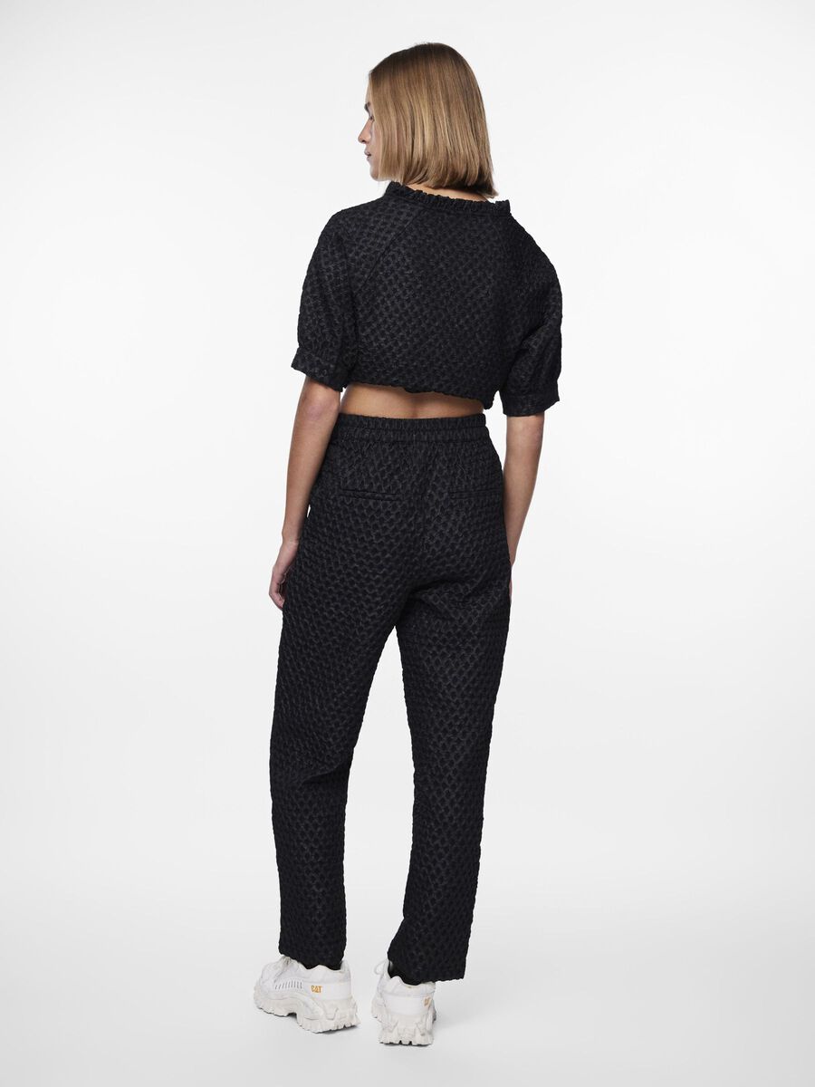 Pieces PCLIS TAPERED TROUSERS, Black, highres - 17147555_Black_004.jpg