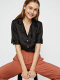 Pieces SATINY BUTTON-UP SHIRT, Black, highres - 17097633_Black_008.jpg