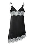 Product image thumbnail - PCARIEL ASSYMETRIC LACE  STRAP TOP, Black | 7