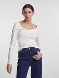 Pieces PCTANIA LONG SLEEVED TOP, Bright White, highres - 17135564_BrightWhite_003.jpg