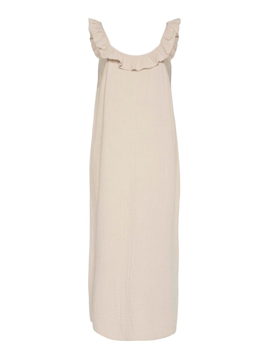 Pieces PCSASTINA MUSSELIN MIDI DRESS, Silver Gray, highres - 17156477_SilverGray_002.jpg