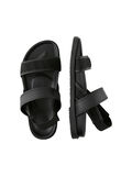 Pieces STRAPPY LEATHER SANDALS, Black, highres - 17104078_Black_005.jpg