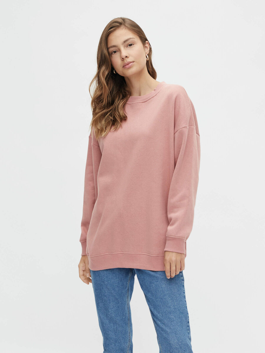 Pieces PCCHILLI SWEATSHIRT, Ash Rose, highres - 17117552_AshRose_909289_003.jpg