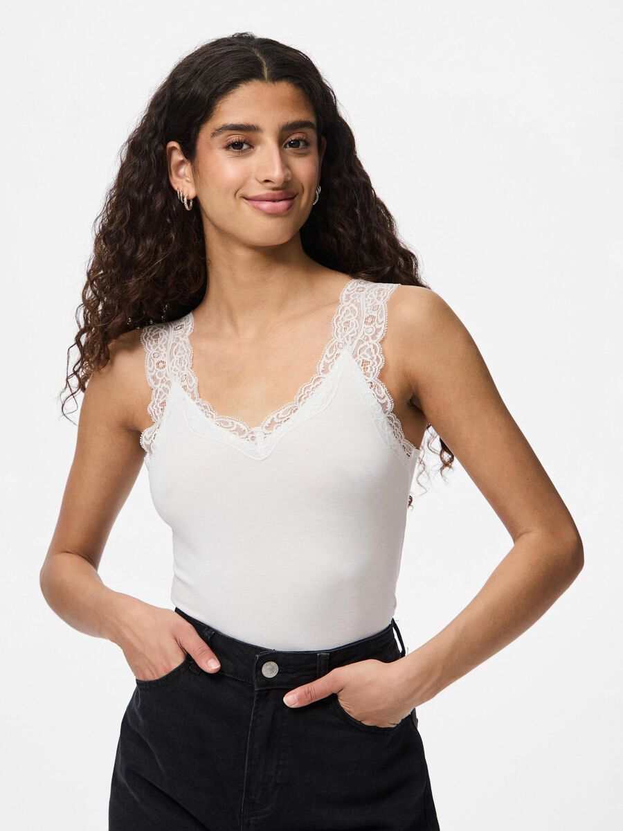 Pieces PCBARBERA BLONDE TOPP, Bright White, highres - 17106017_BrightWhite_003.jpg