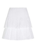 Pieces BROIDERY ANGLAISE ROK MET LAAGJES, Bright White, highres - 17103250_BrightWhite_001.jpg