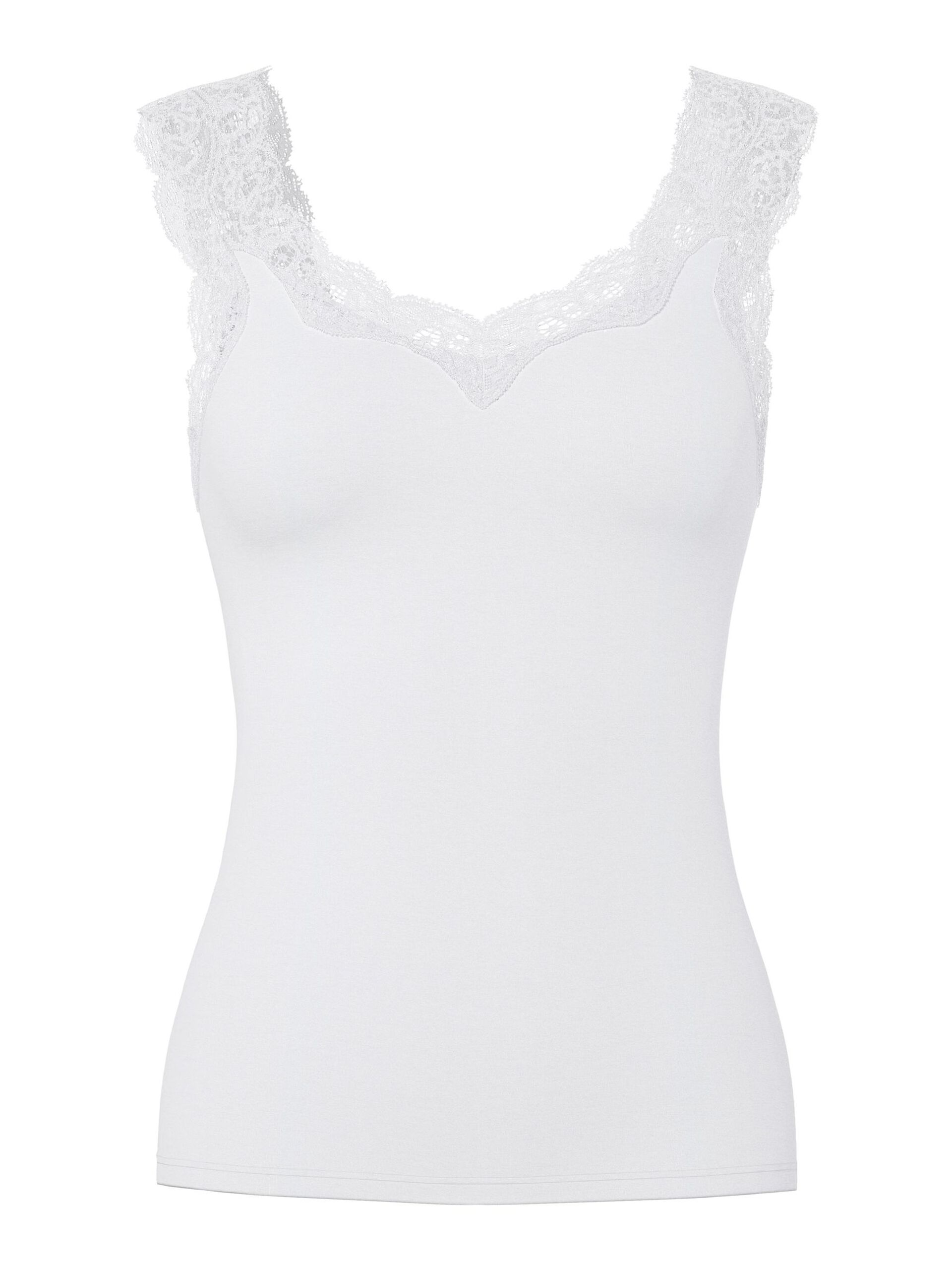 Carousel image - PCBARBERA LACE TOP, Bright White | 5