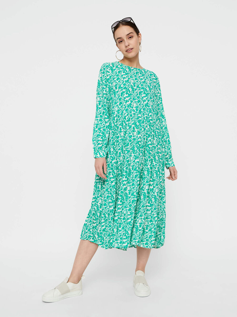 BLOMSTER MIDI | Grøn | Danmark