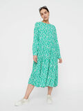 Pieces BLOMSTERPRINTET MIDI KJOLE, Simply Green, highres - 17097823_SimplyGreen_721144_003.jpg