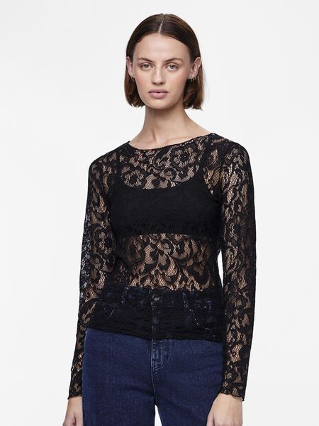 Pieces PCNORA LÅNGÄRMAD TOPP, Black, highres - 17152533_Black_003.jpg