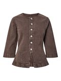 Product image thumbnail - PCSELMA DENIM SHIRT, Hot Fudge | 6