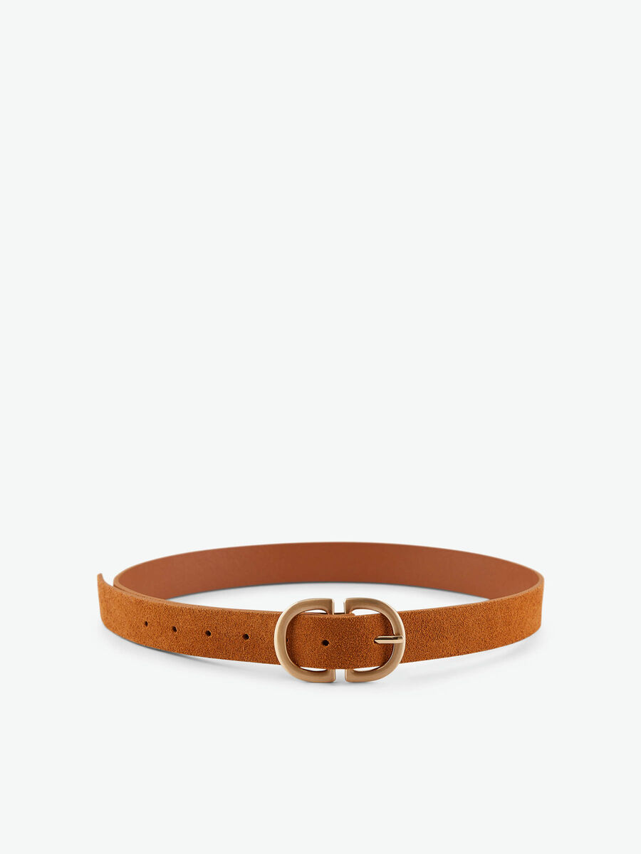 Pieces SUEDE BELT, Cognac, highres - 17102275_Cognac_783805_001.jpg