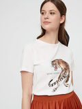 Pieces PRINTET BOMULDS T-SHIRT, Bright White, highres - 17101376_BrightWhite_737636_006.jpg