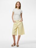 Product image thumbnail - PCSKY MW  DENIM SHORTS, French Vanilla | 3
