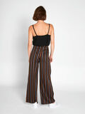 Pieces STRIPED WIDE TROUSERS, Black, highres - 17096215_Black_694650_004.jpg