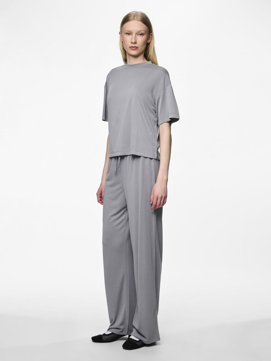 Pieces PCANORA WIDE-LEG TROUSERS, Weathervane, highres - 17151340_Weathervane_005.jpg