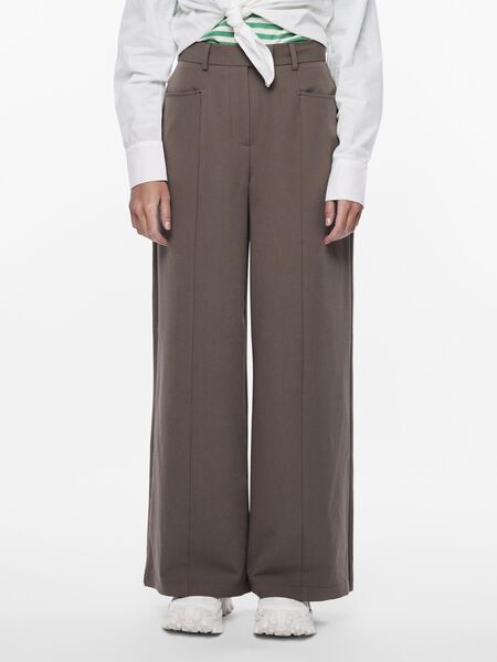 Pieces PCSILVIA WIDE LEG BROEK, Morel, highres - 17143842_Morel_003.jpg