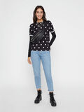 Pieces GLANSIG PRICKIG BLUS, Black, highres - 17096049_Black_744360_005.jpg