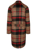 Pieces LONG CHECKED COAT, Camel, highres - 17090227_Camel_639523_002.jpg