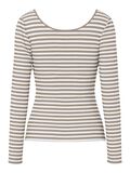 Product image thumbnail - PCKITTE LONG SLEEVED TOP, Greige | 2